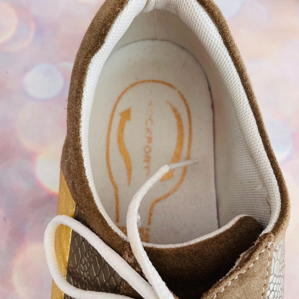 Rockport Suede and Gold Athletic Shoes - Picture 6 of 10